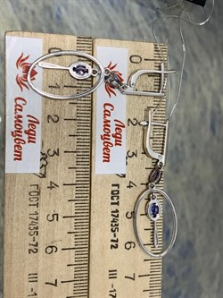 *Серьги Танзанит цв Белое арт. 2-207844-00-31-893 вес 4,74 г - фото 162747