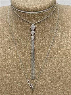 *Колье р.45 Белый Бр цв Белое арт. 6-356-843 вес 2,88 г - фото 162801 *Колье р.45 Белый Бр цв Белое арт. 6-356-843 вес 2,88 г - фото 162801