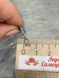 *Подвеска Зеленый Турмалин Верделит цв Белое арт. 3-925-18-615 (вес 0,62 г) - фото 162838 *Подвеска Зеленый Турмалин Верделит цв Белое арт. 3-925-18-615 (вес 0,62 г) - фото 162838