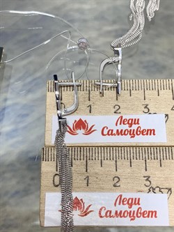 *Серьги Белый Бр цв Белое арт. 2-107-707-639 (вес 4,01 г) - фото 162849 *Серьги Белый Бр цв Белое арт. 2-107-707-639 (вес 4,01 г) - фото 162849