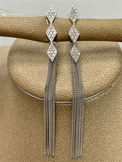 *Серьги Белый Бр цв Белое арт. 2-107-707-639 (вес 4,01 г) - фото 162852 *Серьги Белый Бр цв Белое арт. 2-107-707-639 (вес 4,01 г) - фото 162852