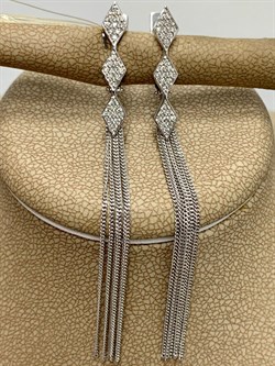 *Серьги Белый Бр цв Белое арт. 2-107-707-639 (вес 4,01 г) - фото 162853 *Серьги Белый Бр цв Белое арт. 2-107-707-639 (вес 4,01 г) - фото 162853