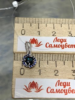 *Подвеска Синий Сапфир цв Белое арт. 3-470/1-02-015 вес 1,05 г - фото 162885 *Подвеска Синий Сапфир цв Белое арт. 3-470/1-02-015 вес 1,05 г - фото 162885