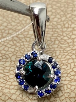 *Подвеска Синий Сапфир цв Белое арт. 3-470/1-02-015 вес 1,05 г - фото 162886 *Подвеска Синий Сапфир цв Белое арт. 3-470/1-02-015 вес 1,05 г - фото 162886