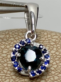 *Подвеска Синий Сапфир цв Белое арт. 3-470/1-02-015 вес 1,05 г - фото 162890 *Подвеска Синий Сапфир цв Белое арт. 3-470/1-02-015 вес 1,05 г - фото 162890