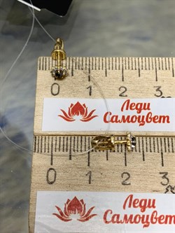 *Пусеты Белый и Черный Бр цв Лимонное арт. 2-104-191-55-315  (вес 1,33 г) - фото 162905 *Пусеты Белый и Черный Бр цв Лимонное арт. 2-104-191-55-315  (вес 1,33 г) - фото 162905