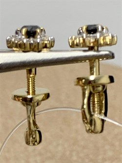 *Пусеты Белый и Черный Бр цв Лимонное арт. 2-104-191-55-315  (вес 1,33 г) - фото 162906 *Пусеты Белый и Черный Бр цв Лимонное арт. 2-104-191-55-315  (вес 1,33 г) - фото 162906