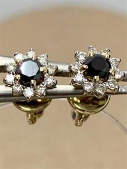 *Пусеты Белый и Черный Бр цв Лимонное арт. 2-104-191-55-315  (вес 1,33 г) - фото 162909 *Пусеты Белый и Черный Бр цв Лимонное арт. 2-104-191-55-315  (вес 1,33 г) - фото 162909