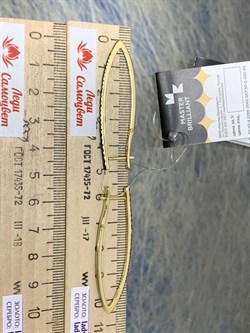 *Серьги Прищепки Черный Бриллиант цв Лимонное арт 2-308081-00-48-536 вес 6,26 г - фото 163063 *Серьги Прищепки Черный Бриллиант цв Лимонное арт 2-308081-00-48-536 вес 6,26 г - фото 163063