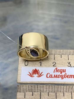 *Кольцо р.18 Танзанит цв Лимонное арт. 1-107-343/1-31-823 вес 8,05 г - фото 163093