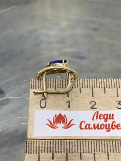 *Серьги Танзанит цв Лимонное арт. 2-107-343-31-847 вес 5,69 г - фото 163098