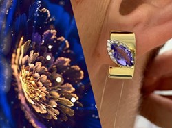 *Серьги Танзанит цв Лимонное арт. 2-107-343-31-847 вес 5,69 г - фото 163114