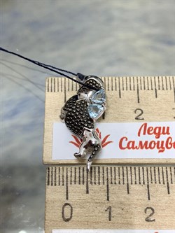 *Брошь Такса Голубой Топаз арт. 04-1012/00ТБ-00-633 вес 2,77 г - фото 163208 *Брошь Такса Голубой Топаз арт. 04-1012/00ТБ-00-633 вес 2,77 г - фото 163208