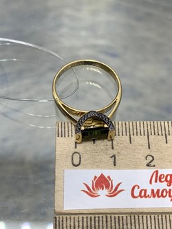 *Кольцо р.18 Зеленый Турмалин цв Лимонное арт. 1-107-664-55-706 (вес 4 г) - фото 163997 *Кольцо р.18 Зеленый Турмалин цв Лимонное арт. 1-107-664-55-706 (вес 4 г) - фото 163997