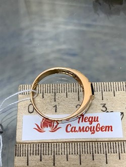 *Кольцо р.21 Гранат цв Красное и Белое арт. 01-5216-00-204-1111-57-521 вес 5,51 г - фото 164477