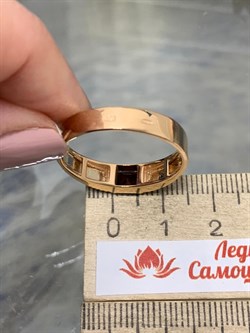 *Кольцо р.21 Гранат цв Красное и Белое арт. 01-5216-00-204-1111-57-521 вес 5,51 г - фото 164479