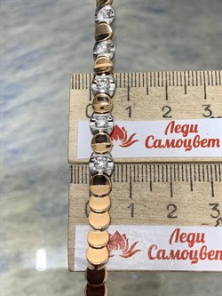 *Браслет р.19 Белый Бр цв Красное и Белое арт. 10-119-482 вес 10,7 г - фото 164570 *Браслет р.19 Белый Бр цв Красное и Белое арт. 10-119-482 вес 10,7 г - фото 164570