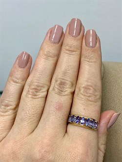 *Кольцо р.18 Танзанит цв Лимонное арт 1-107-293-31-009 вес 2,19 г - фото 165119