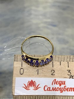 *Кольцо р.20 Танзанит цв Лимонное арт 1-107-293-31-989 вес 2,28 г - фото 165127