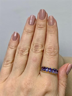 *Кольцо р.20 Танзанит цв Лимонное арт 1-107-293-31-989 вес 2,28 г - фото 165129