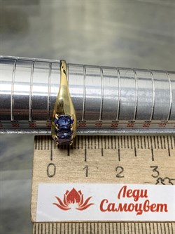 *Кольцо р.20 Танзанит цв Лимонное арт 1-107-293-31-989 вес 2,28 г - фото 165134