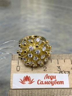 *Кольцо р.19 Белый Фианит цв Лимонное арт. К571Л-404 вес 14,39 г - фото 165198 *Кольцо р.19 Белый Фианит цв Лимонное арт. К571Л-404 вес 14,39 г - фото 165198