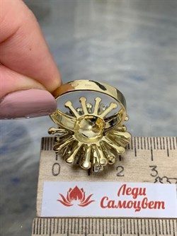 *Кольцо р.19 Белый Фианит цв Лимонное арт. К571Л-404 вес 14,39 г - фото 165199 *Кольцо р.19 Белый Фианит цв Лимонное арт. К571Л-404 вес 14,39 г - фото 165199