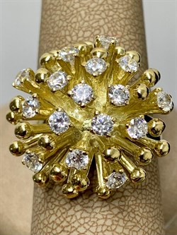 *Кольцо р.19 Белый Фианит цв Лимонное арт. К571Л-404 вес 14,39 г - фото 165202 *Кольцо р.19 Белый Фианит цв Лимонное арт. К571Л-404 вес 14,39 г - фото 165202