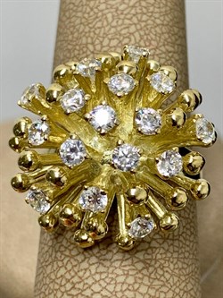 *Кольцо р.19 Белый Фианит цв Лимонное арт. К571Л-404 вес 14,39 г - фото 165203 *Кольцо р.19 Белый Фианит цв Лимонное арт. К571Л-404 вес 14,39 г - фото 165203