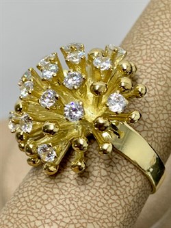 *Кольцо р.19 Белый Фианит цв Лимонное арт. К571Л-404 вес 14,39 г - фото 165204 *Кольцо р.19 Белый Фианит цв Лимонное арт. К571Л-404 вес 14,39 г - фото 165204