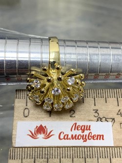 *Кольцо р.19 Белый Фианит цв Лимонное арт. К571Л-404 вес 14,39 г - фото 165209 *Кольцо р.19 Белый Фианит цв Лимонное арт. К571Л-404 вес 14,39 г - фото 165209