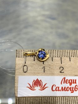 *Подвеска Сердце Танзанит цв Лимонное арт. 3-929-31-995 вес 0,56 г - фото 165243 *Подвеска Сердце Танзанит цв Лимонное арт. 3-929-31-995 вес 0,56 г - фото 165243