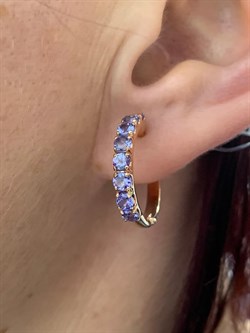 *Серьги Конго Танзанит цв Красное арт. 2-108086-00-31-600 вес 6 г - фото 165295 *Серьги Конго Танзанит цв Красное арт. 2-108086-00-31-600 вес 6 г - фото 165295