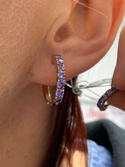 *Серьги Конго Танзанит цв Красное арт. 2-108086-00-31-600 вес 6 г - фото 165296 *Серьги Конго Танзанит цв Красное арт. 2-108086-00-31-600 вес 6 г - фото 165296