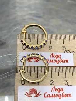 *Серьги Конго Танзанит цв Лимонное арт. 2-308086-00-31-214 вес 5,79 г - фото 165337 *Серьги Конго Танзанит цв Лимонное арт. 2-308086-00-31-214 вес 5,79 г - фото 165337