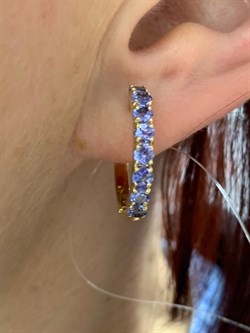 *Серьги Конго Танзанит цв Лимонное арт. 2-308086-00-31-214 вес 5,79 г - фото 165341 *Серьги Конго Танзанит цв Лимонное арт. 2-308086-00-31-214 вес 5,79 г - фото 165341