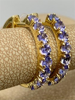 *Серьги Конго Танзанит цв Лимонное арт. 2-308086-00-31-214 вес 5,79 г - фото 165348 *Серьги Конго Танзанит цв Лимонное арт. 2-308086-00-31-214 вес 5,79 г - фото 165348