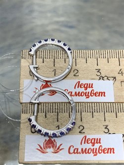 *Серьги Конго Танзанит цв Белое арт. 2-208086-00-31-160 вес 5,8 г - фото 165365 *Серьги Конго Танзанит цв Белое арт. 2-208086-00-31-160 вес 5,8 г - фото 165365