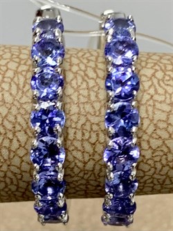 *Серьги Конго Танзанит цв Белое арт. 2-208086-00-31-160 вес 5,8 г - фото 165370 *Серьги Конго Танзанит цв Белое арт. 2-208086-00-31-160 вес 5,8 г - фото 165370