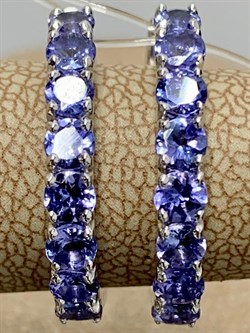 *Серьги Конго Танзанит цв Белое арт. 2-208086-00-31-160 вес 5,8 г - фото 165371 *Серьги Конго Танзанит цв Белое арт. 2-208086-00-31-160 вес 5,8 г - фото 165371