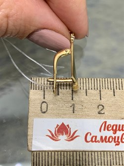 *Серьги Песочные Часы Белый Бр цв Лимонное арт. 2-107-706-480 (вес 7,26 г) - фото 165442 *Серьги Песочные Часы Белый Бр цв Лимонное арт. 2-107-706-480 (вес 7,26 г) - фото 165442