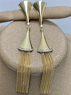 *Серьги Песочные Часы Белый Бр цв Лимонное арт. 2-107-706-480 (вес 7,26 г) - фото 165452 *Серьги Песочные Часы Белый Бр цв Лимонное арт. 2-107-706-480 (вес 7,26 г) - фото 165452