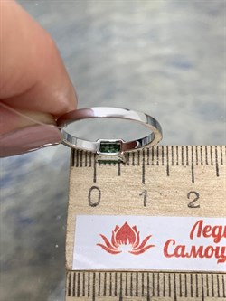 *Кольцо р.17 Зеленый Турмалин Верделит цв Белое арт. 1-208066-00-18-749 вес 1,79 г - фото 165483 *Кольцо р.17 Зеленый Турмалин Верделит цв Белое арт. 1-208066-00-18-749 вес 1,79 г - фото 165483