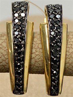 *Серьги Черный Бр цв Лимонное арт. 2-106-812-446 вес 3,44 г - фото 165597 *Серьги Черный Бр цв Лимонное арт. 2-106-812-446 вес 3,44 г - фото 165597