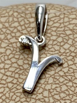 *Подвеска Овен Белый Бр цв Белое арт. 34218-200-561 вес 0,45 г - фото 165639