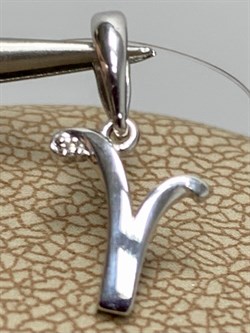 *Подвеска Овен Белый Бр цв Белое арт. 34218-200-561 вес 0,45 г - фото 165640