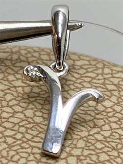 *Подвеска Овен Белый Бр цв Белое арт. 34218-200-561 вес 0,45 г - фото 165641