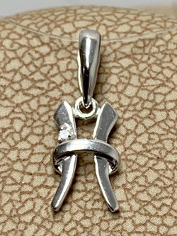 *Подвеска Рыбы Белый Бр цв Белое арт. 34205-200-622 вес 0,45 г - фото 165666