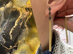 *Серьги Черный Бриллиант цв Лимонное арт. 2-107-707-48-793 вес 4,16 г - фото 165736 *Серьги Черный Бриллиант цв Лимонное арт. 2-107-707-48-793 вес 4,16 г - фото 165736