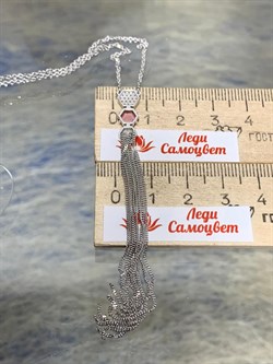 *Колье р.45-50 Родолит цв Белое  арт. 6-260442-00-33-512 вес 5,11 г - фото 165776 *Колье р.45-50 Родолит цв Белое  арт. 6-260442-00-33-512 вес 5,11 г - фото 165776